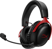 HyperX Cloud III Wireless Gaming Headset - Zwart/Rood(PC, PS5, PS4) Surround sound gaming headset voor PlayStation 5