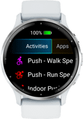 Garmin Venu 3 Zilver/Wit Hardloop horloge met muziekspeler