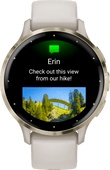 Garmin Venu 3S Gold/White smartwatch for Android smartphones