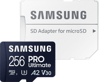 Samsung PRO Ultimate 256GB (2023) MicroSDXC + SD Adapter MicroSD card for GoPro action camera