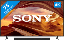 Coolblue Sony KD-75X75WL (2023) + Soundbar aanbieding