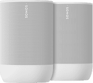 Sonos Move 2 White Duo Pack smart speaker with built-in voice assistant