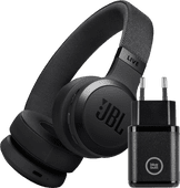 Coolblue JBL Live 670NC Zwart + BlueBuilt Quick Charge Oplader met Usb A Poort 18W Zwart aanbieding