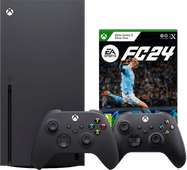 Coolblue Xbox Series X + EA Sports FC 24 + Tweede Controller Zwart aanbieding
