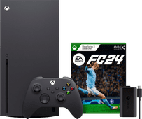 Coolblue Xbox Series X + EA Sports FC 24 + Play & Charge kit aanbieding