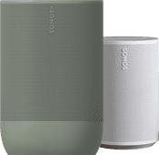 Sonos Move 2 Green + Era 100 White Sonos speakers