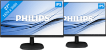 2x Philips 273V7QDAB Monitor aanbevolen voor dual of triple set-ups