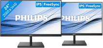 2x Philips 245E1S Middelgrote Quad HD monitor (23 - 25 inch)