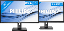 2x Philips 242B1G/00 Monitor aanbevolen voor dual of triple set-ups