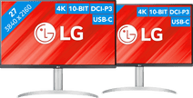 2x LG 27UP850N-W Monitor aanbevolen voor dual of triple set-ups