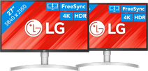 2x LG 27UL550 Monitor aanbevolen voor dual of triple set-ups