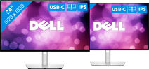 2x Dell U2422H adjustable monitor