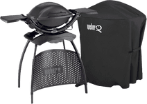 Coolblue Weber Q1400 met onderstel + Weber Luxe Hoes voor Q-serie met onderstel aanbieding