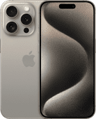 Coolblue Refurbished iPhone 15 Pro 128GB Natural Titanium (Zo goed als nieuw) aanbieding