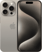 Refurbished iPhone 15 Pro 128GB Natural Titanium (Zichtbaar gebruikt) Refurbished iPhone met de beste camera