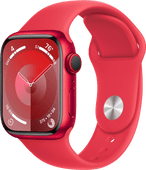 Apple Watch Series 9 41mm (PRODUCT)RED Aluminium Sportband M/L Heren smartwatch