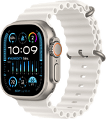 Coolblue Apple Watch Ultra 2 4G 49mm Ocean Band Wit aanbieding