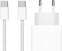 Apple Usb C Oplader 20W + Usb C Kabel 1m Nylon Wit Apple iPhone 13 oplader