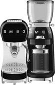 SMEG ECF02BLEU Black + Coffee Grinder SMEG coffee machine