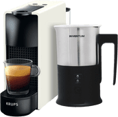 Krups Nespresso Essenza Mini XN1101 Wit + Melkopschuimer Krups Nespresso