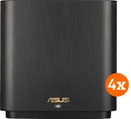 Asus ZenWifi XT9 Mesh Wifi (4-pack zwart) Wifi oplossing voor gamen in een vrijstaand huis