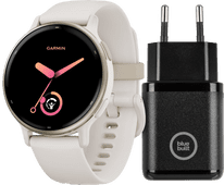 Garmin Vivoactive 5 Cream + BlueBuilt Charger Running watch with music player