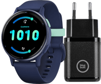 Garmin Vivoactive 5 Blue + BlueBuilt Charger Running watch with music player