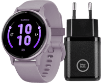 Garmin Vivoactive 5 Purple + BlueBuilt Charger Running watch with music player