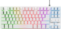 Trust GXT833W Thado TKL Gaming Toetsenbord Qwerty Wit Gaming toetsenbord