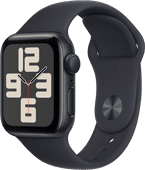 Apple Watch SE (2022) 40mm Midnight Aluminium Sportband S/M Smartwatch voor iOS