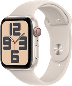 Coolblue Apple Watch SE (2022) 4G 44mm Starlight Aluminium Sportband M/L aanbieding