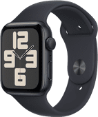 Coolblue Apple Watch SE (2022) 44mm Midnight Aluminium Sportband S/M aanbieding