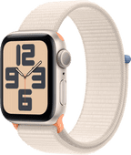 Coolblue Apple Watch SE (2022) 40mm Starlight Aluminium Sport Loop aanbieding