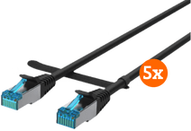 BlueBuilt Netwerkkabel STP CAT6 0,5 meter Zwart 5-Pack Kabel kopen?