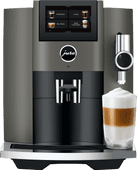 JURA S8 Dark Inox (EB) Fully automatic coffee machine with a lot of help with maintenance