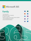 Microsoft Office 365 Family Subscription 1 Year NL Microsoft Office Software for multiple users