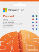 Microsoft Office 365 Personal EN Abonnement 1 jaar Microsoft Office inclusief Outlook