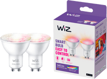 WiZ Smart Spot Light 2-pack - Colored and White Light - GU10 smart light with GU10 fitting