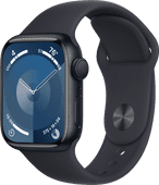Coolblue Apple Watch Series 9 41mm Midnight Aluminium Sportband M/L aanbieding