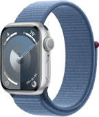 Apple Watch Series 9 41mm Zilver Aluminium Sport Loop Smartwatch voor iOS