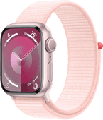 Apple Watch Series 9 41mm Roze Aluminium Sport Loop Smartwatch voor iOS