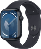 Coolblue Apple Watch Series 9 45mm Midnight Aluminium Sportband S/M aanbieding
