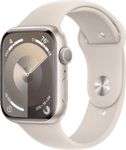 Coolblue Apple Watch Series 9 45mm Starlight Aluminium Sportband S/M aanbieding