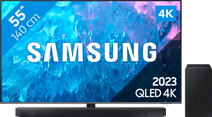 Coolblue Samsung QLED 55Q74C (2023) + Soundbar aanbieding