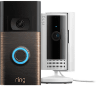 Coolblue Ring Video Doorbell Gen. 2 Lichtbrons + Indoor Cam 2nd Gen aanbieding