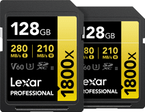 Lexar Professional 1800x GOLD 128GB SDXC - Duo Pack SD card