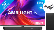 Philips The One 50PUS8808 - Ambilight (2023) + Soundbar + Hdmi kabel