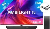 Coolblue Philips The One 65PUS8808 - Ambilight (2023) + Soundbar + Hdmi kabel aanbieding