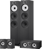 Bowers & Wilkins HTM6 S3 + 603 S3 (per paar) + 606 S3 (per paar) Zwart Hifi surround set