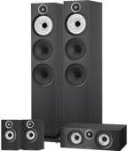 Bowers & Wilkins HTM6 S3 + 603 S3 (per paar) + 607 S3 (per paar) Zwart Hifi surround set